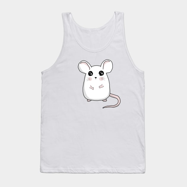 Cute Mouse Tank Top by valentinahramov